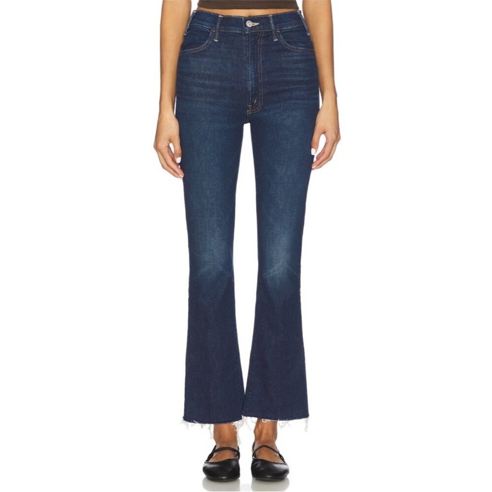 MOTHER Ankle Flare Jeans - Deep Blue